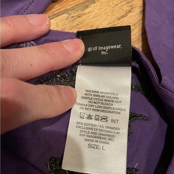 Harley Davidson Purple Cut Out T-Shirt El Paso Texas Women’s Size Large Y2K - Picture 9 of 12